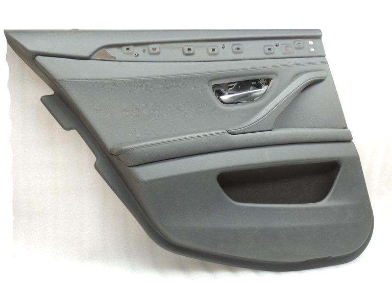 Oriģinālā BMW 5. sērijas F10 F11 aizmugurējā kreisā durvju paneļa durvju apdare BLACK LCSW 7273279