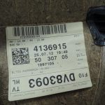 Oriģinālā BMW 5. sērijas F10 F11 aizmugurējā kreisā durvju paneļa durvju apdare BLACK LCSW 7273279