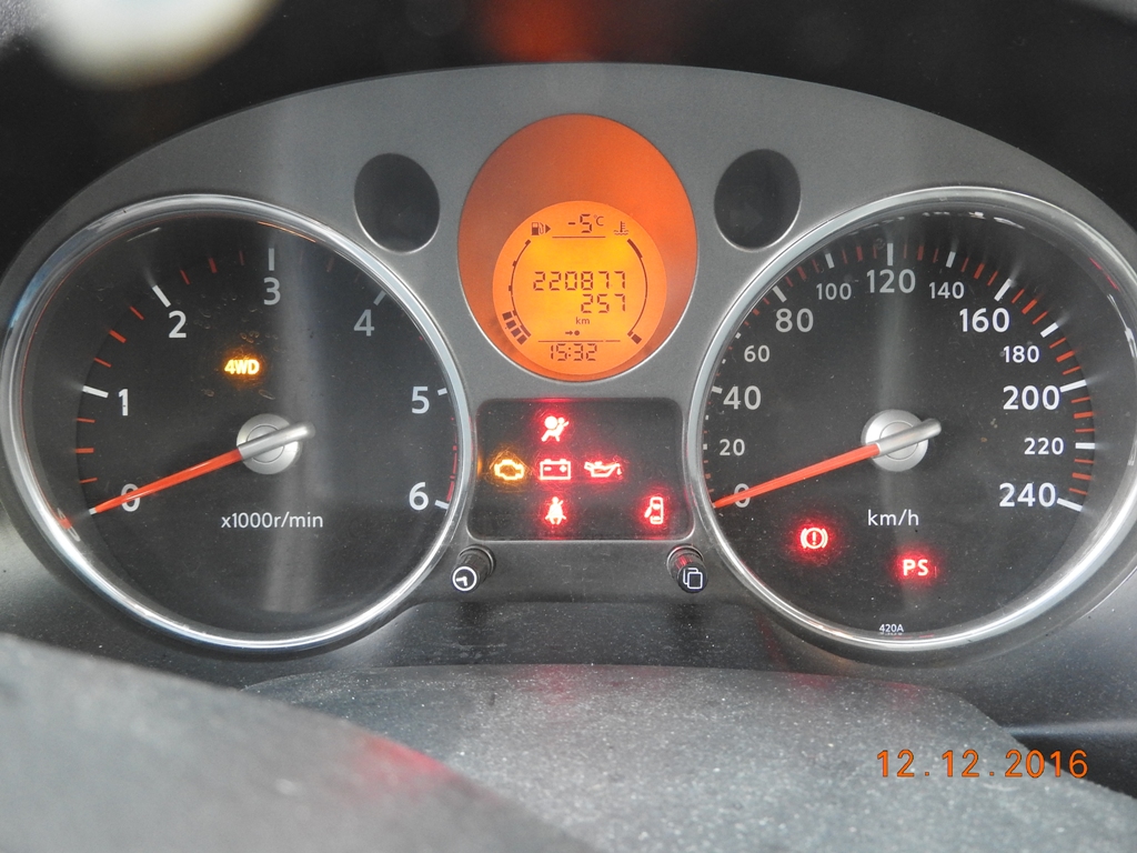 Nissan X-trail original instrument cluster speedometer 24820JG50B