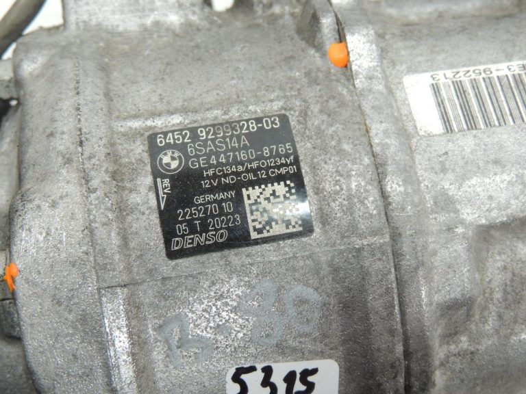 BMW F20 F20 F21 F22 F22 F30 F31 F34 B46 B47 B48 B48 B58 Gaisa kondicionēšanas kompresors no oriģinālās komplektācijas