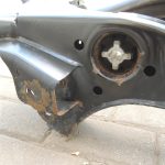 Oriģinālā BMW F30 F31 F33 F33 F36 aizmugurējā tilta sijas aizmugurējā tilta sijas 33316792507