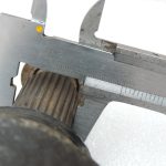 BMW F20, F21, F22, F30, F31, F34, F35 aizmugurējā kreisā piedziņas vārpsta, D=25 mm, 8680347