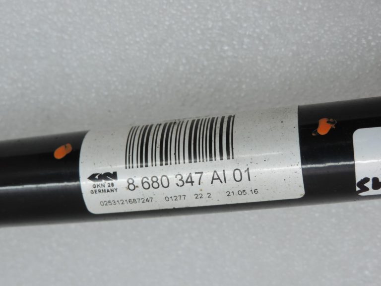 BMW F20, F21, F22, F30, F31, F34, F35 aizmugurējā kreisā piedziņas vārpsta, D=25 mm, 8680347
