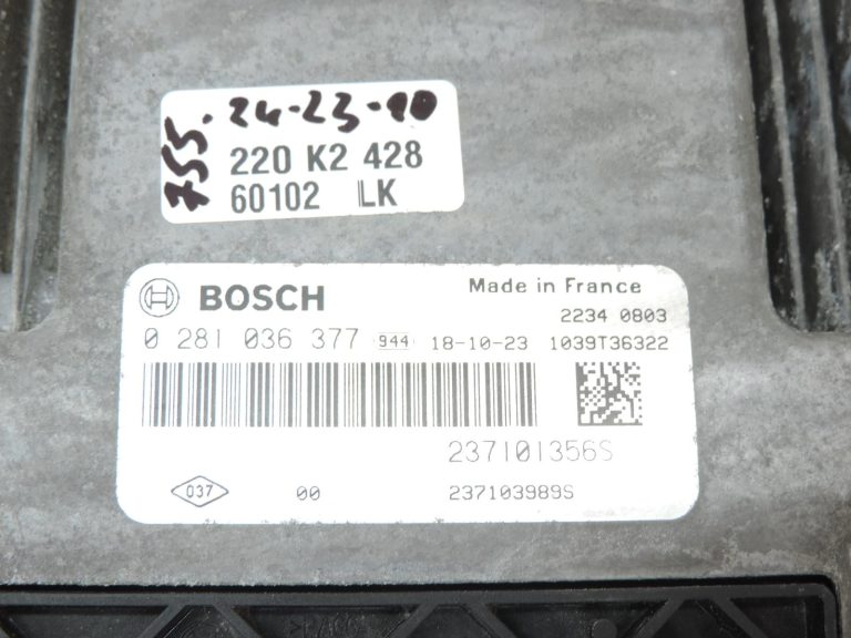 Opel Vivaro B Renault Trafic III 1,6 DCi R9M4153 dzinēja vadības bloks 0281036377