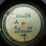 Mitsubishi L200 K7 Skaļrunis aizmugurējais kreisais pasūtījums pa labi 8720A024 MR141337