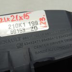 OEM Opel Vivaro B Renault Trafic III apdare, instrumentu paneļa vidusdaļa 93452470
