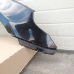 BMW E60 E61 priekšējais labais spārns, melns II 668 41357111430 OEM
