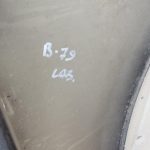 BMW E60 E61 priekšējais labais spārns, melns II 668 41357111430 OEM