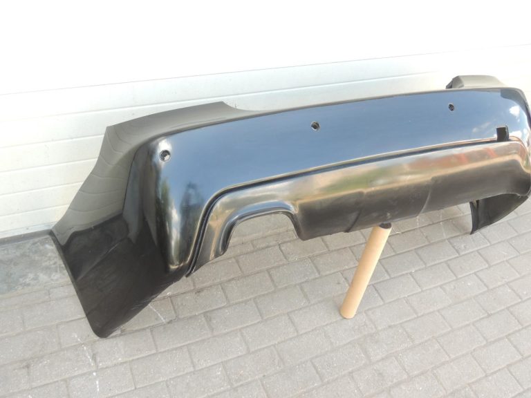 BMW E60 E61 aizmugurējais bamperis, melns II, 668 51110394707, OEM