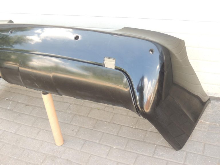 BMW E60 E61 aizmugurējais bamperis, melns II, 668 51110394707, OEM