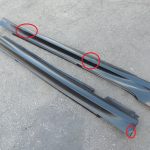 BMW E60 E61 M sliekšņu komplekts M-pakete, melns II, 668 51777907177, OEM