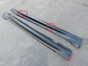 BMW E60 E61 M sliekšņu komplekts M-pakete, melns II, 668 51777907177, OEM