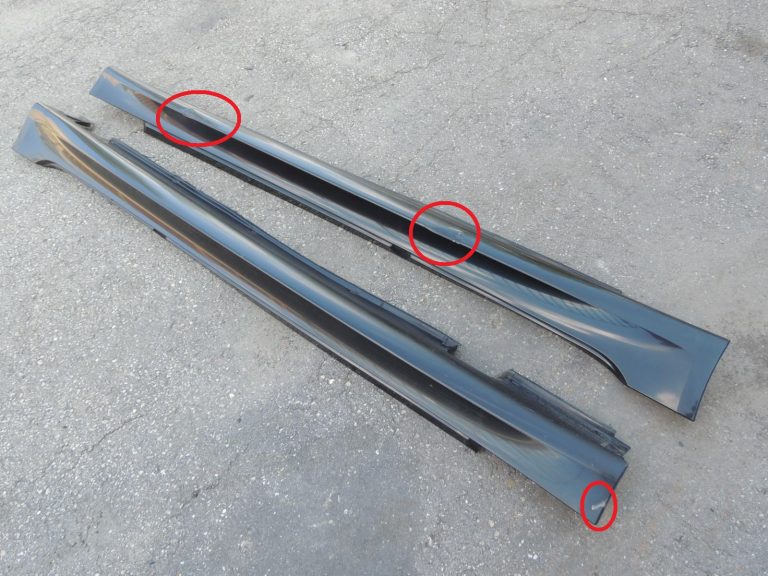 BMW E60 E61 M sliekšņu komplekts M-pakete, melns II, 668 51777907177, OEM