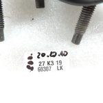 OE Opel Vivaro B Renault Trafic III aizmugurējās sēdvietas skrūvju komplekts 8x 93458186