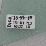 OE Opel Vivaro B Renault Trafic III priekšējā labā durvju loga stikls 93867826