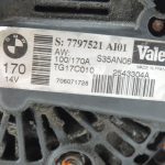 BMW E60 E61 M57N2 3.0D ģenerators 170A 7797521