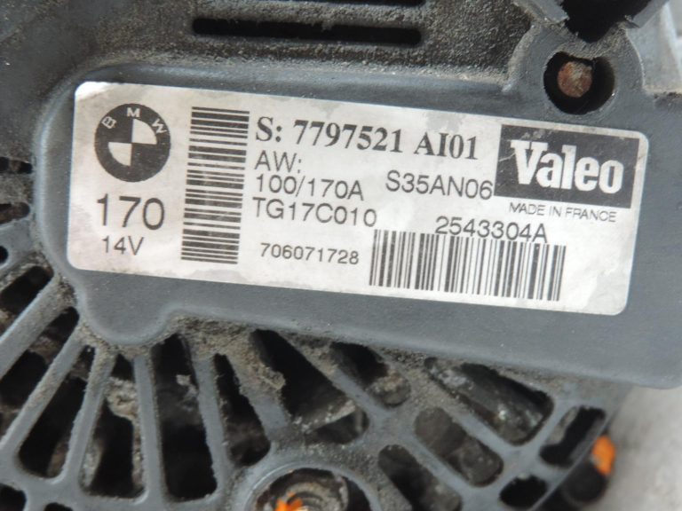 BMW E60 E61 M57N2 3.0D ģenerators 170A 7797521