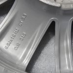 1x oriģināls VW Sharan 7N alumīnija disks, 16 collas, ET33, 7N0601025A, ar pulverkrāsas pārklājumu