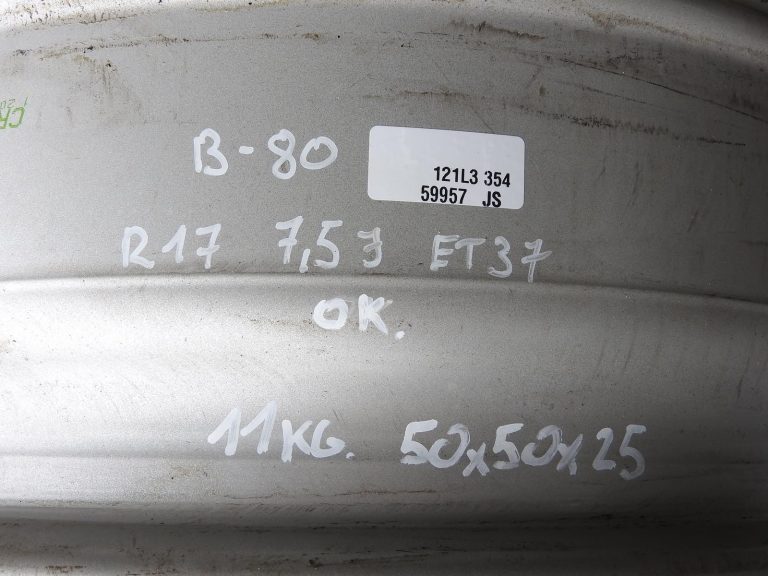 Oriģināls BMW R17 alumīnija disks (1 gab.) 3. sērijai F30, F31, 4. sērijai F32, F36, iS37, 7,5J, Style 327