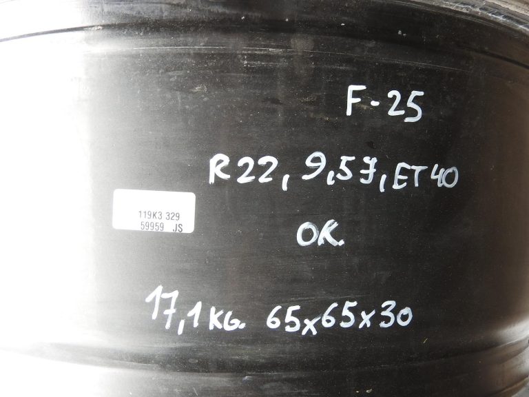 1x IMAGE alumīnija disks R22 6×139,7 ET40 9,5J rezerves ritenis Ford Ranger pikapam