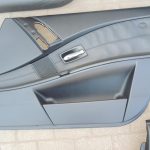 BMW E60 E61 ādas apdare — melna „Dakota“ āda, LCSW sporta sēdekļi ar elektrisko regulēšanu