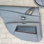 BMW E60 E61 ādas apdare — melna „Dakota“ āda, LCSW sporta sēdekļi ar elektrisko regulēšanu
