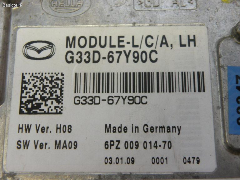 Mazda 6 joslas maiņas atbalsta vadības bloks kreisais modulis Line Change Aid kreisais radars