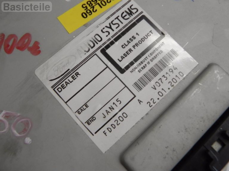 Ford Focus MK2 II radio Iebūvēts radio CD atskaņotājs 6000 CD 8M5T-18C815-AC 1818662