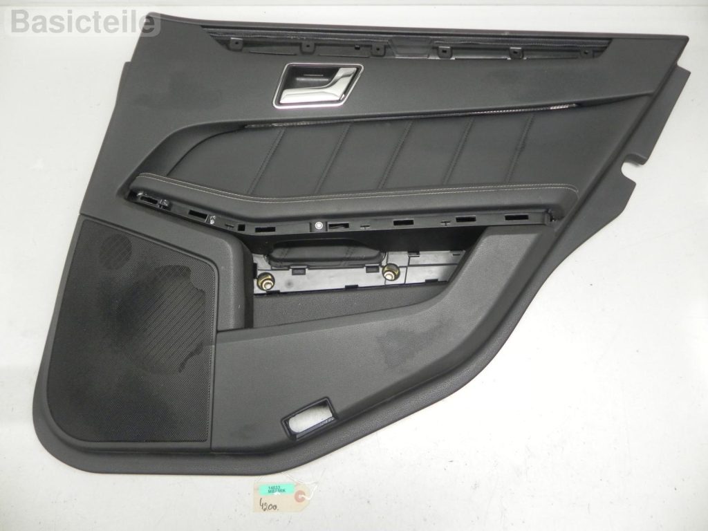 Mercedes W212 Door Panel Rear Right Door Panel Leather Black 2127301070