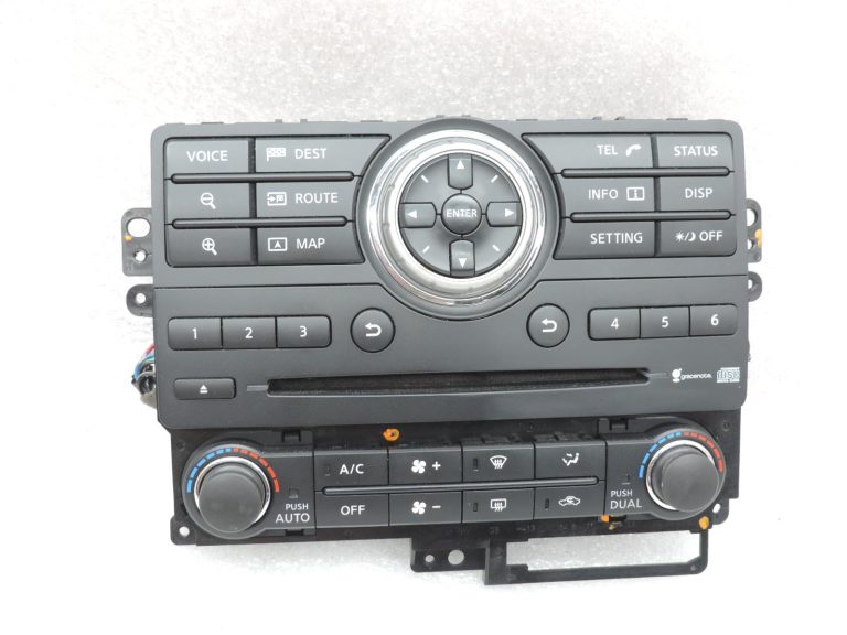 Nissan Navara II D40 klimata kontroles panelis, navigācijas sistēma, radio, instrumentu panelis 283955X00D