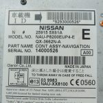 Nissan Navara II D40 Gracenote radio navigācijas vadības bloks ar cietā diska atmiņu 259155X61A