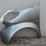 Smart ForTwo W450 kreisais spārns, sudraba krāsā, pārklāts ar sudraba krāsas pārklājumu