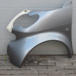 Smart ForTwo W450 kreisais spārns, sudraba krāsā, pārklāts ar sudraba krāsas pārklājumu