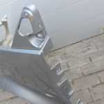 Smart ForTwo W450 kreisais spārns, sudraba krāsā, pārklāts ar sudraba krāsas pārklājumu
