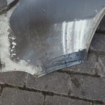 Smart ForTwo W450 labais priekšējais spārns, sudraba krāsā, pārklāts ar sudraba krāsas laku