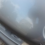 „Smart ForTwo W450“ priekšējā bampera vidusdaļa, detaļas sudrabkrāsā, pārklātas ar sudrabkrāsas laku