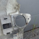 „Smart ForTwo W450“ priekšējā bampera vidusdaļa, detaļas sudrabkrāsā, pārklātas ar sudrabkrāsas laku