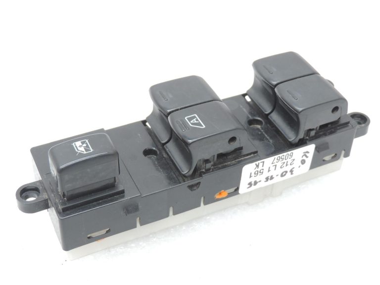 Oriģināls „Nissan Navara II D40“ logu pacēlāja slēdzis priekšā pa kreisi 254015X01D