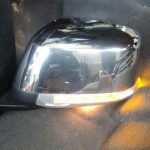 Nissan Navara II D40 kreisais ārējais spogulis, hromēts, ar pagrieziena rādītāju 963024X11A 963025X11A