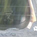 Oriģināls „Nissan Navara“ D40M aizmugurējais logs kabīnei OE 79700EB300 3.0 dCi V6 V9X