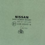Oriģināls „Nissan Navara D40M“ priekšējais labais pasažiera puses logs 80300EB310 OE