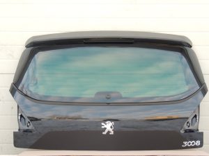 Peugeot 3008 I durvis aizmugurējās durvis aizmugurējās durvis bagāžnieka vāks krāsa KTV Black Perla