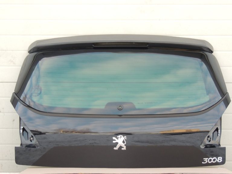 Peugeot 3008 I durvis aizmugurējās durvis aizmugurējās durvis bagāžnieka vāks krāsa KTV Black Perla