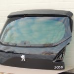 Peugeot 3008 I durvis aizmugurējās durvis aizmugurējās durvis bagāžnieka vāks krāsa KTV Black Perla