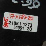 Opel Zafira C Tourer aizmugurējā stikla tīrītāja motors, stikla tīrītāja motors 13256923 OE