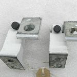 VW Passat Audi oriģinālais aizmugurējās kreisās puses durvju eņģu komplekts 0Q / C9A Pure White