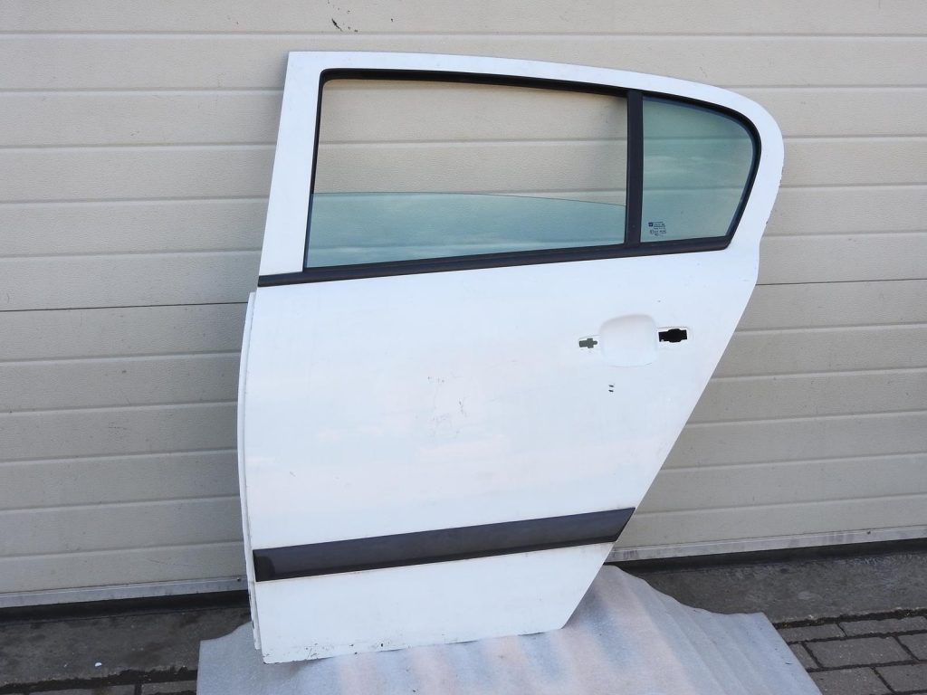 Opel Astra H Hatchback Rear Left Door White 13162876 2004-2010 OEM