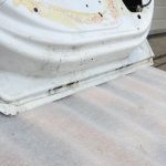 Opel Astra H hečbeks aizmugurējās kreisās durvis balta 13162876 04-10