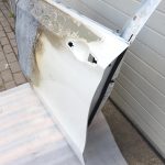 BMW X5 F15 priekšējās kreisās durvis A96 Mineralweiss balta 41517386737