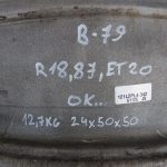 1x oriģināls BMW E60 E61 Styling 135 alumīnija disks 8Jx18 ET20 8036570